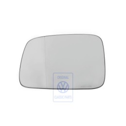 Original VW Mirror Glass Aspherical- Wide Angle With Plate - 701857521P