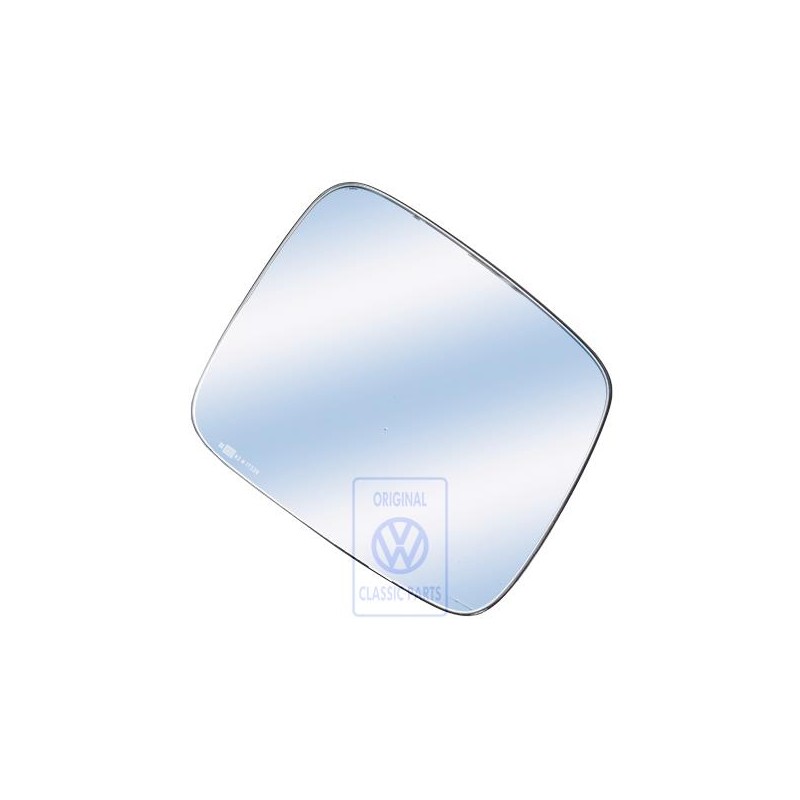 Original VW Mirror Glass (Convex) With Carrier Plate - 701857522H