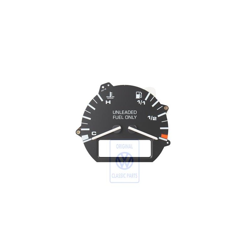 Original VW Fuel Gauge And Coolant Temperature Display - 701919045K