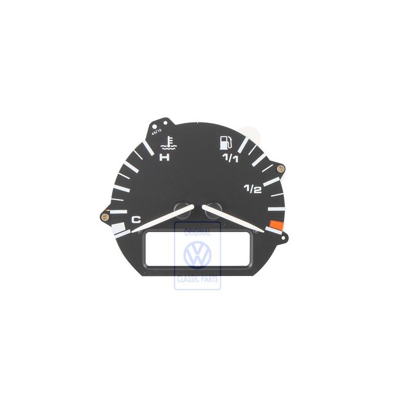 Original VW Fuel Gauge And Coolant Temperature Display - 701919045N