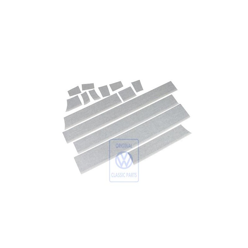 Original VW 1 Set Decorative Trims For Waist Line Silver Grey - 703898524 N7P