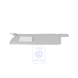 Original VW Sun Visor With Illuminated Mirror And Cover Grey - 705857551C 8ZZ