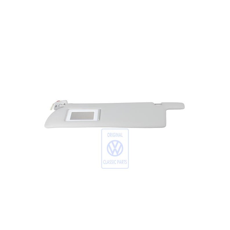 Original VW Sun Visor With Illuminated Mirror And Cover Grey - 705857551G 8ZZ