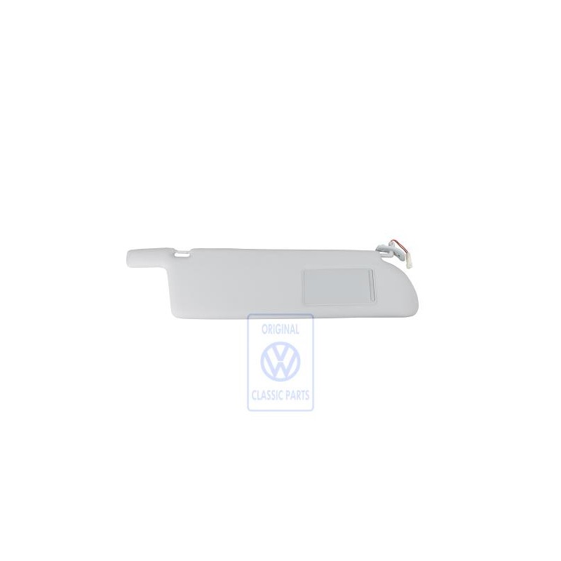 Original VW Sun Visor With Illuminated Mirror And Cover Grey - 705857552C 8ZZ