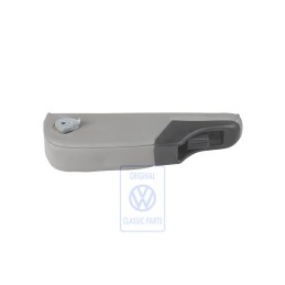 Original VW Armrest Leather/Leatherette Flannel Grey Grained - 7D0881081ACLBN