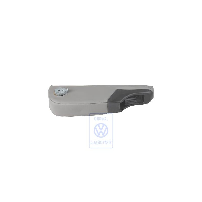 Original VW Armrest Leather/Leatherette Flannel Grey Grained - 7D0881081ACLBN