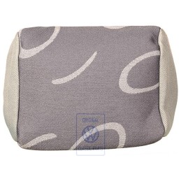 Original VW Head Restraint Cover (Cloth) Flannel Grey/Dark Grey - 7D0881921P HRA