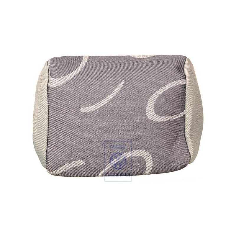 Original VW Head Restraint Cover (Cloth) Flannel Grey/Dark Grey - 7D0881921P HRA