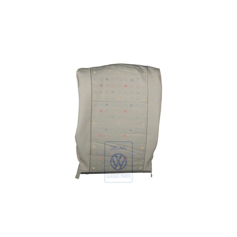 Original VW Backrest Cover (Cloth/Leatherette) Flannel Grey - 7D0883455AHHQA