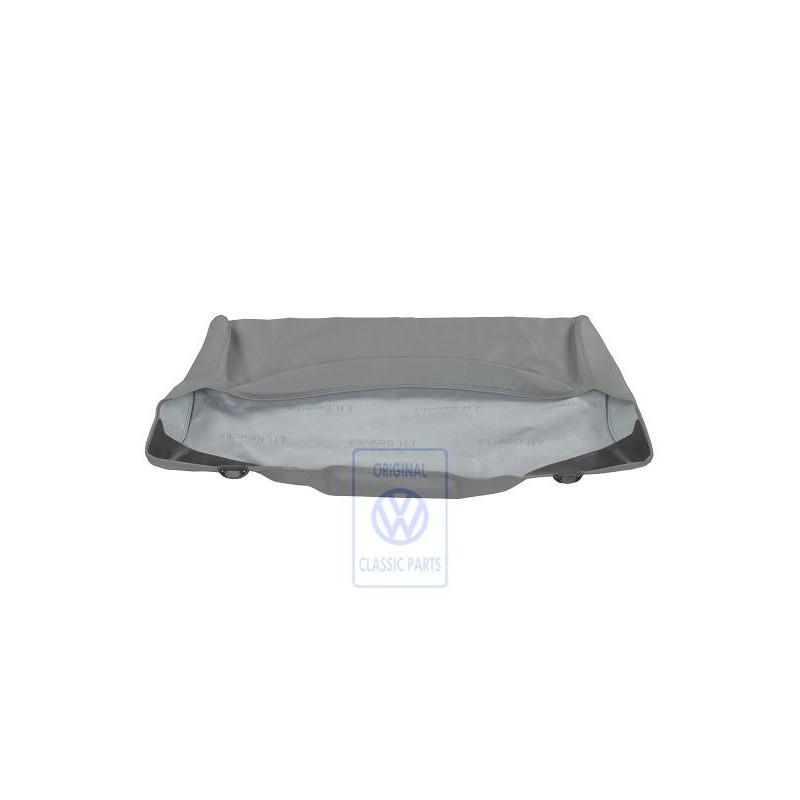 Original VW Backrest Cover (Leather/Leatherette) Flannel Grey - 7D0885805AGRPW