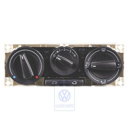 Original VW Fresh Air And Heater Controls Satin Black - 7D1819045M 01C