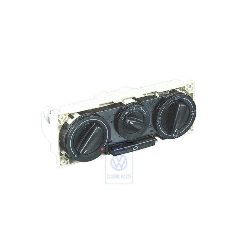 Original VW Fresh Air And Heater Controls Satin Black - 7D1819045N 01C