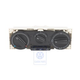 Original VW Fresh Air And Heater Controls Satin Black - 7D1820045F 01C