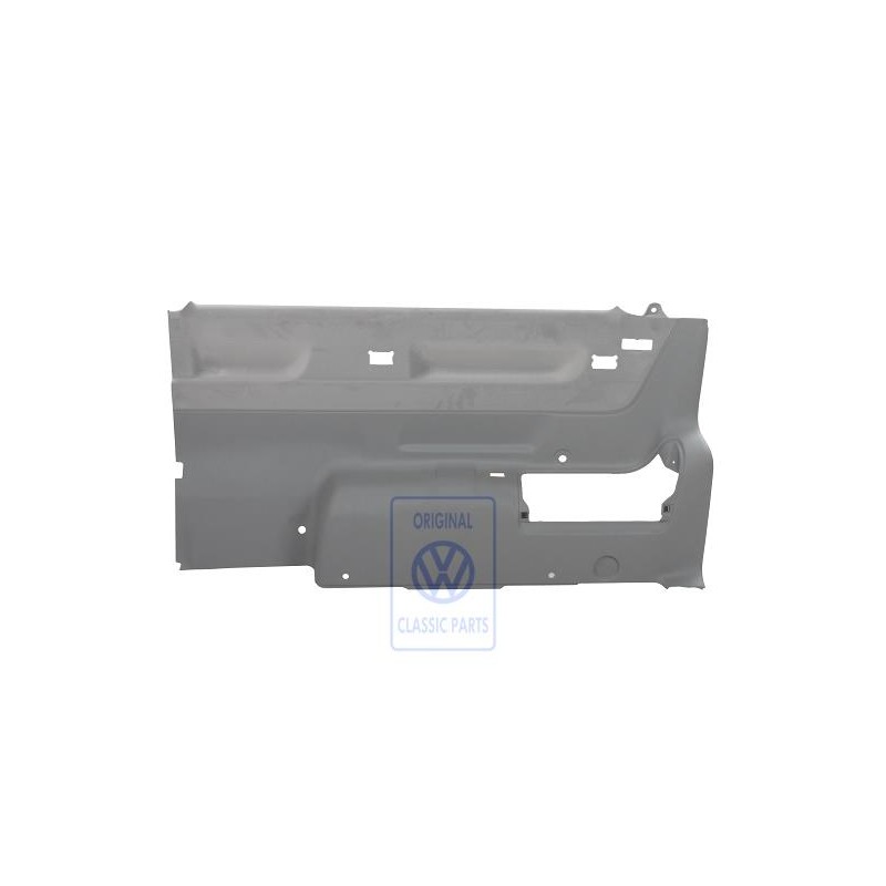 Original VW Side Panel Trim (Leatherette/Fabric) Flannel Grey - 7D3867036F HUP