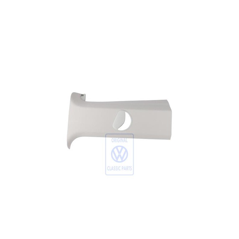Original VW C-Pillar Trim With Cut-Out For Seat Belt Pearl Grey - 7H0867288H 2XP