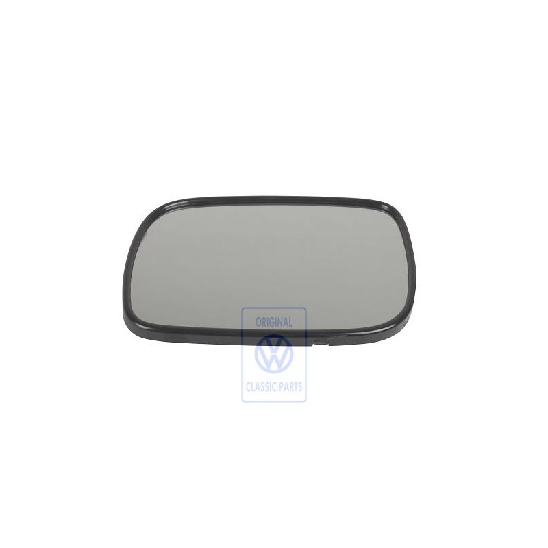 Original VW Mirror Glass Flat With Carrier Plate * Automatic - 7L6857521C