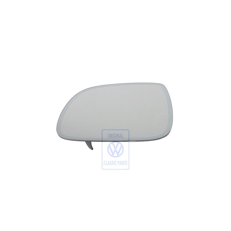 Original VW Mirror Glass Convex With Carrier Plate Automatic - 7L6857521P
