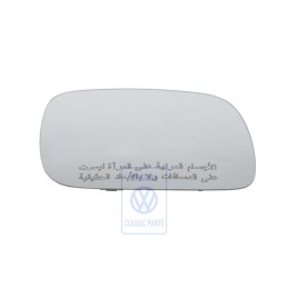 Original VW Mirror Glass (Convex) With Carrier Plate - 7L6857522B