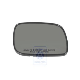 Original VW Mirror Glass Convex With Carrier Plate Automatic - 7L6857522D
