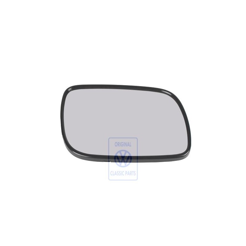 Original VW Mirror Glass Flat With Carrier Plate * Automatic - 7L6857522H