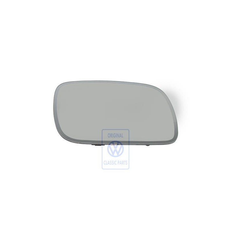 Original VW Mirror Glass Convex With Carrier Plate Automatic - 7L6857522K