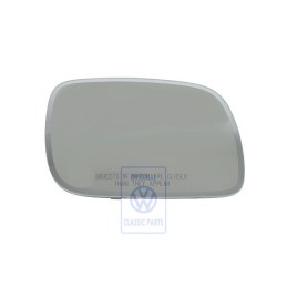 Original VW Mirror Glass Convex With Carrier Plate Automatic - 7L6857522L