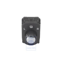 Original VW Switch For Exterior Mirror Adjustment Black - 7L6959565H 3X1