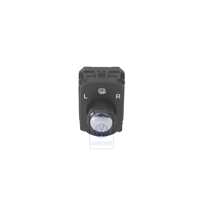Original VW Switch For Exterior Mirror Adjustment Black - 7L6959565H 3X1