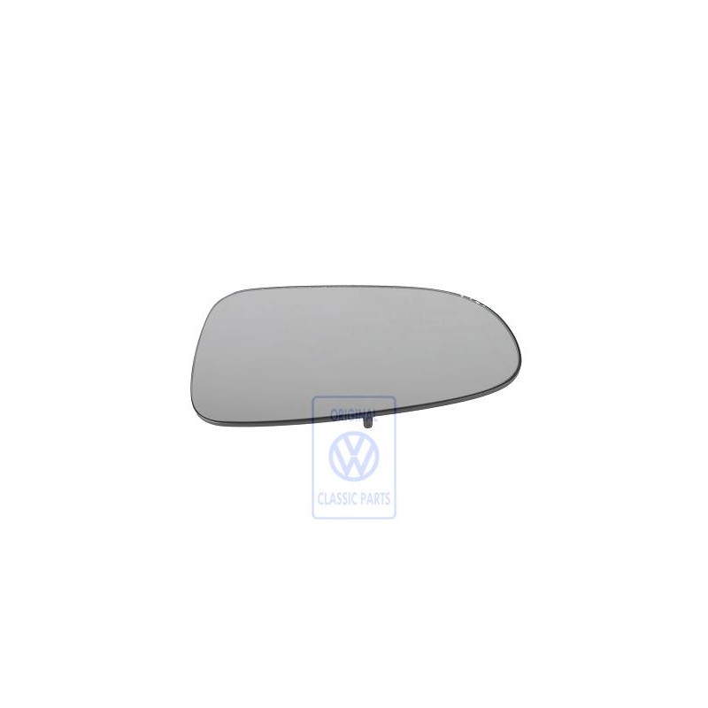 Original VW Mirror Glass (Convex) With Carrier Plate - 7M0857521A