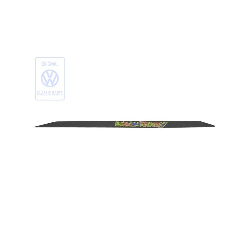 Original VW Impact Protection Film With Lettering Satin Black - 871853805 CKA