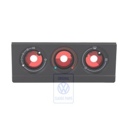 Original VW Trim For Fresh Air And Heater Controls Satin Black - 893819073B 01C