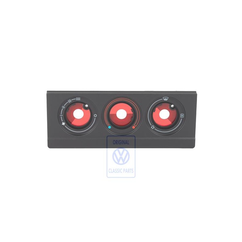 Original VW Trim For Fresh Air And Heater Controls Satin Black - 893819073B 01C