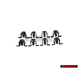 8x Original VW Clip - 535858098