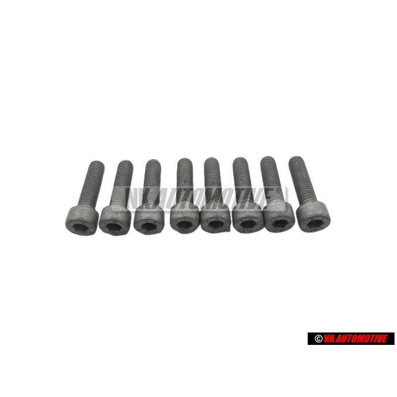 8x Original VW Socket Head Bolt With Hexagon Socket Head - N 01472615