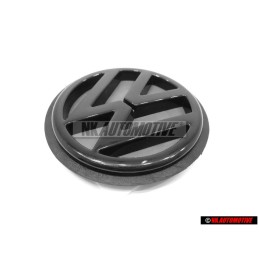 Original VW Rear Hatch Trunk Boot Badge Emblem Black - 1H6853630C 01C