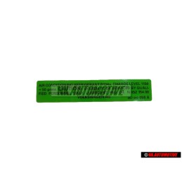 Original VW Sticker Air Conditioning Refrigerant R134A - 357010059A