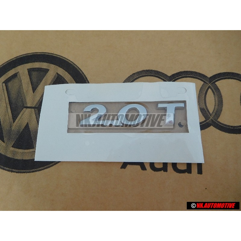 Original VW 2.0 T Rear Boot Badge Emblem Chrome - 3C8853675A 739