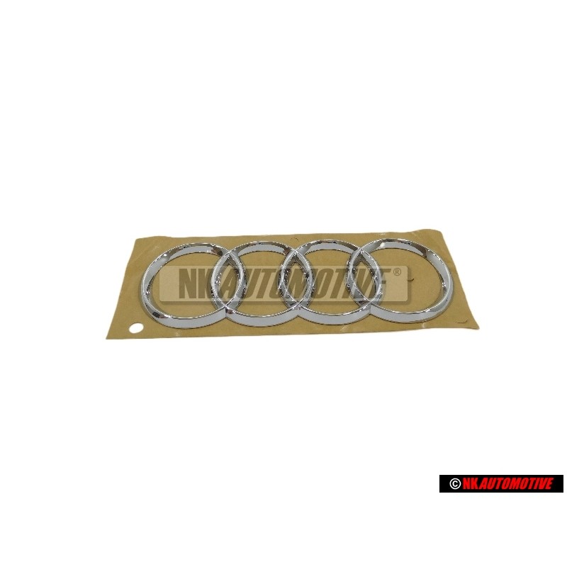 Original Audi Rings Rear Boot Badge Emblem Chrome - 8T0853742 2ZZ