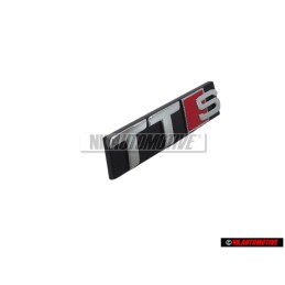 Original Audi TTS Front Grill Badge Emblem Black Chrome Red - 8J0853736B 2ZZ