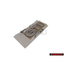 Original VW GTI Rear Trunk Boot Badge Emblem Chrome - 1J0853675B 739