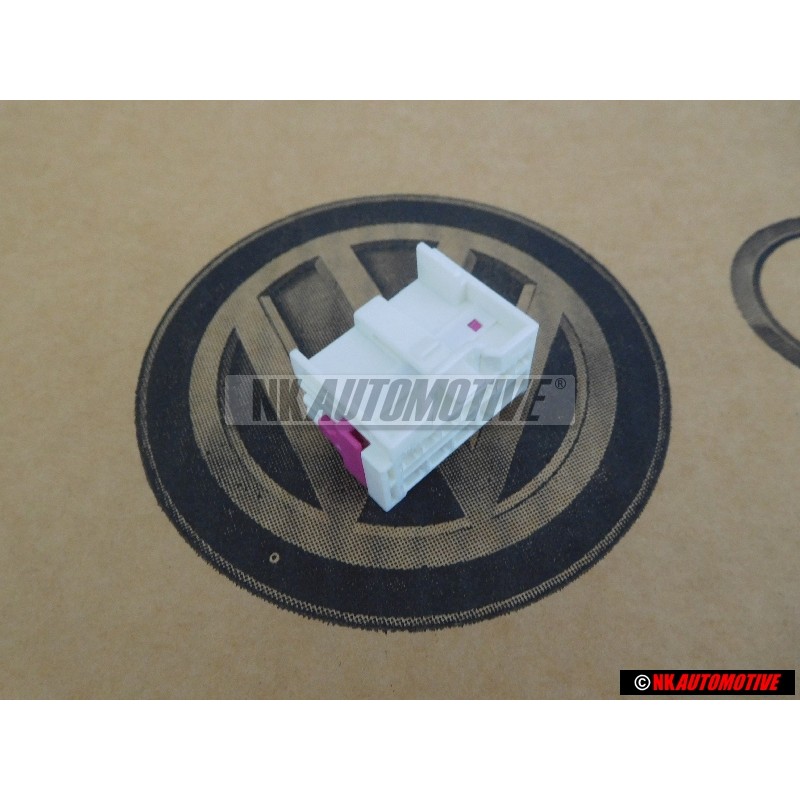 Original VW Flat Contact Housing With Contact Locking Mechanism - 1K0972929E