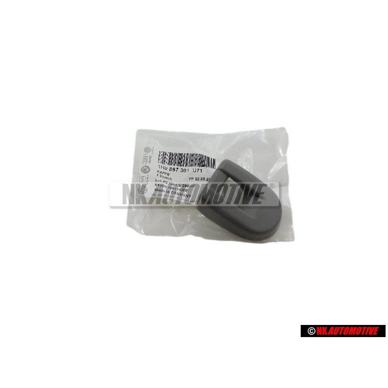 Original VW Cover Cap Flannel Grey - 1H0887301 U71