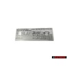 Original VW Data Plate For Tyre Pressure - 2K3010647D