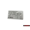 Original VW Data Plate For Tyre Pressure - 3C0010456