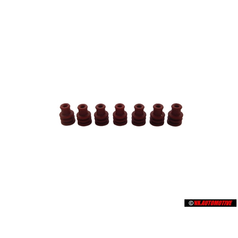 7x Original VW Single Wiring Seal - 357972741A