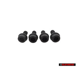 4x Original VW Caliper Carrier to Stub Axle Socket Head Bolt - N 90729401