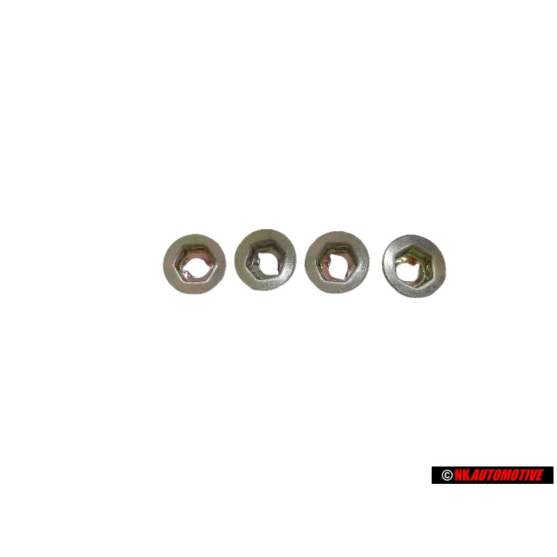 4x Original VW Nut,Thread Cutting - N 0386015