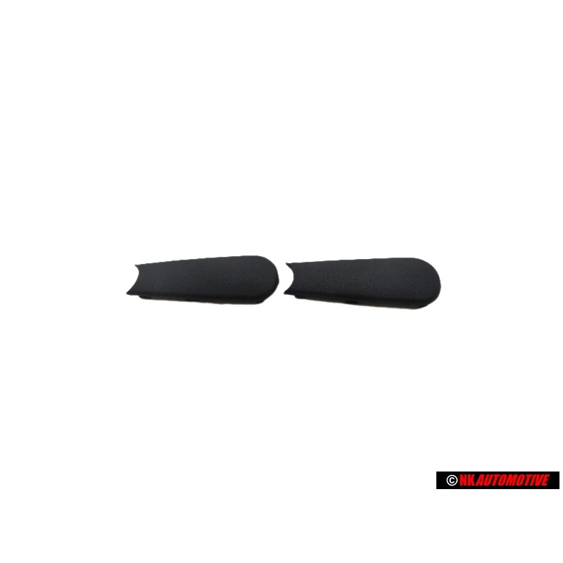 2x Original VW Window Winder Crank Handle Black Cover - 191837575 01C