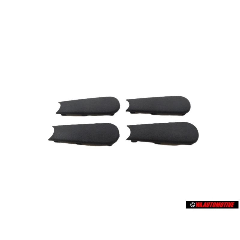 4x Original VW Window Winder Crank Handle Black Cover - 191837575 01C