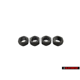 4x Original VW Front Suspension Strut Hexagon Nut M12x1.5 - N 0111351